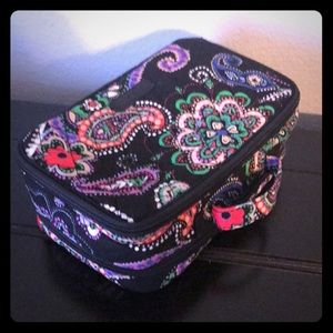 Vera Bradley small Blush & Brush cosmetic bag.